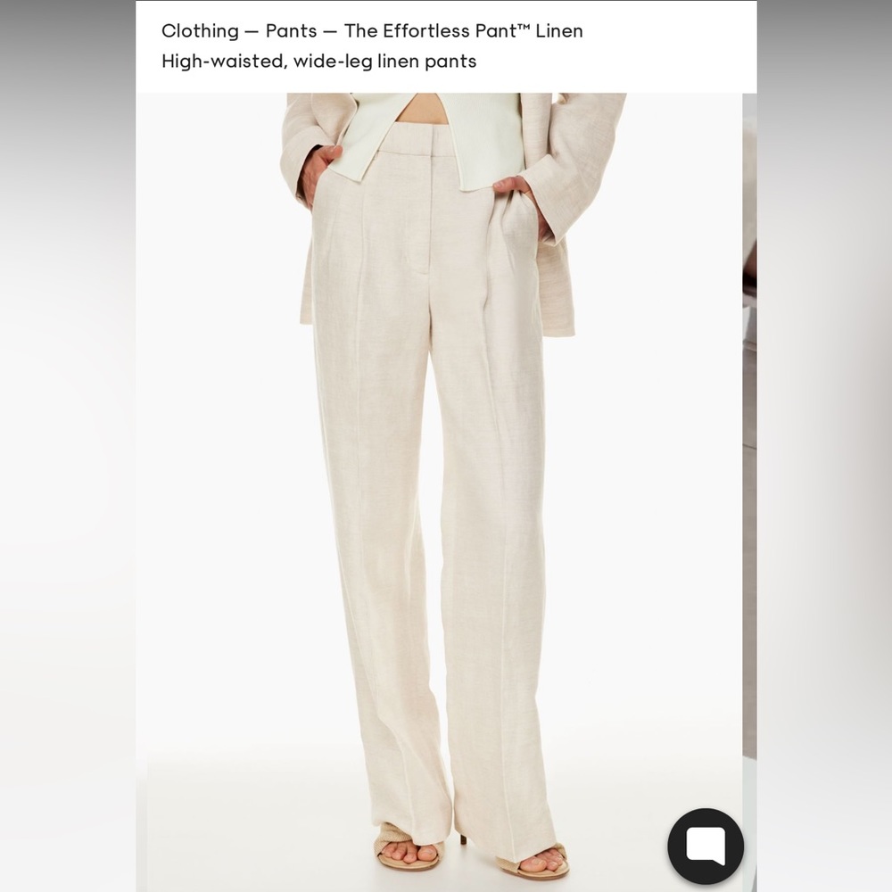 Aritzia linen pants size 2 NWT